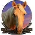 thumbnail image 2 of CafePress - Palomino Horse -  Round Wood Ornament 4", 2 of 2