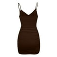 thumbnail image 3 of Women's Sexy Bodycon Midi Dress - Cut Out, Ruched, Polyester-Spandex, Club/Wedding Guest, XS-L Sizes, 3 of 4