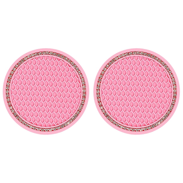 Cojín de silicona antideslizante para asiento de botella, alfombrilla de copa de diamante para coche, 2 uds. Wmkox8yii FHAKJF2507
