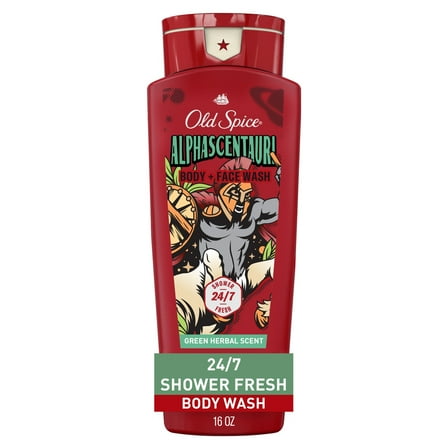 Old Spice Body Wash for Men, AlphaScentauri, Long Lasting Lather, 24 oz