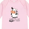thumbnail image 4 of Inktastic Sorry, I'm a Bit Moody Today Cute Cow Pun Boys or Girls Long Sleeve Baby Bodysuit, 4 of 5