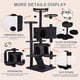thumbnail image 4 of LINJHA Duty Cat Tree Tower, 70" Tall Cat Tower for Indoor Cats with Cat Scratching Post with Bed, Cat Condo, Hanging Ball, Multi-Level Cat Climbing Tower Cat Trees Furniture-Dark Grey-1, 4 of 14