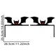 thumbnail image 3 of Pegatinas de pared para Halloween, decoraciones para marcos de puertas, esquinas de puertas, esquinas de ventanas, adornos de telarañas, decoraciones para el hogar para festivales de fantasmas, murcié, 3 of 7