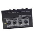 thumbnail image 4 of Mezclador portátil Mezclador de audio pequeño Mezclador de sonido de audio de 4 canales de alta calidad de 12 V para guitarras Bajo Teclados Mezclador Baoblaze mezclador de audio, 4 of 7