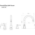 thumbnail image 2 of ZLINE Emerald Bay Bath Faucet in Brushed Nickel (EMBY-BF-BN), 2 of 2