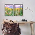 thumbnail image 2 of Stupell Industries Contemporary Cactus Desert Sky Painting Black Framed Art Print Wall Art, Set of 2, Design by Laura Marr, 2 of 7