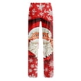 thumbnail image 6 of UDAUDU Women's Christmas Pajamas Pants Funny Cute Print Lounge Pants Elastic Waist Loose Fit Fall Pajama Pants M, 6 of 6