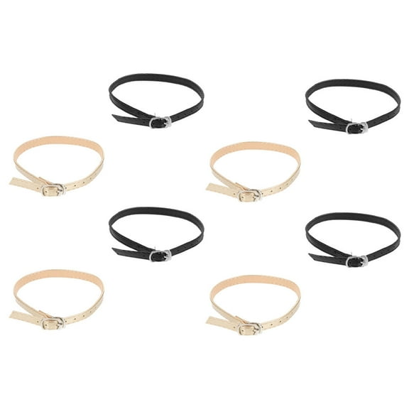 Tineasur Shoe Strap Grip Multi Faux Metal 4 Pairs