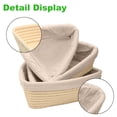 thumbnail image 3 of 1 Pcs Triangular Bread Banner Anti-counterfeiting Basket, Sourdough Bread Baking Supplies,for Making Baking And Fermentation(9in x 9in x 3.1in,23cmx23cmx8cm), 3 of 5