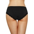 thumbnail image 5 of Attraco Women Briefs Mid Waist Bow-knot Solid Color Underwear Pack of 4, 5 of 6