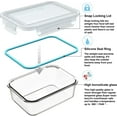 thumbnail image 4 of Glass Food Storage Containers with Lids, Meal Prep Containers, BPA Free & Leak Proof, 4 of 4