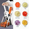 thumbnail image 4 of ONCE FOR ALL Vegetable Chopper Mandolie Slicer Food Cutter with Stainless Steel Blade Peeler, 4 of 9