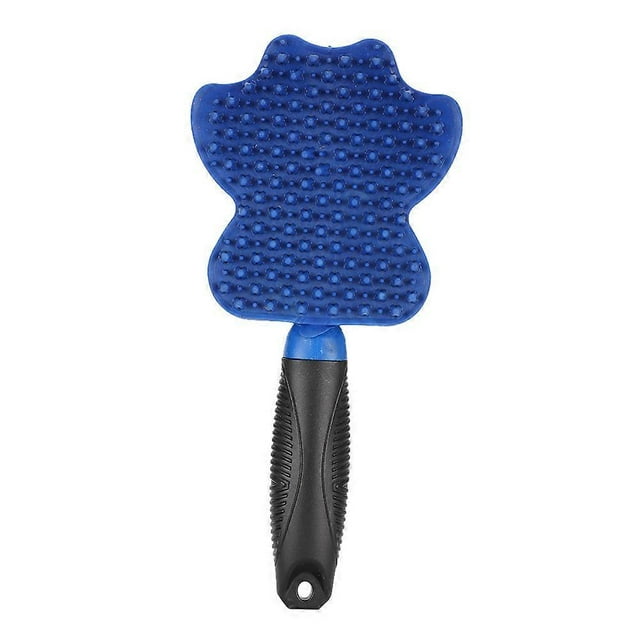 Rubber Head Plastic Handle Pet Soft Comfortable Brush for Shower Hair Removal Massage