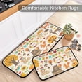 thumbnail image 5 of SKYSONIC Autumn Forest Elements Kitchen Rugs Set of 2, Hand Drawn Floor Runner Area Rug Washable Carpet Mat Perfect for Living Room Bedroom Entryway, 5 of 7