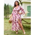 thumbnail image 3 of Vestido EYWOL Wedding Guest Spring 2025 con estampado floral rosa, 3 of 9