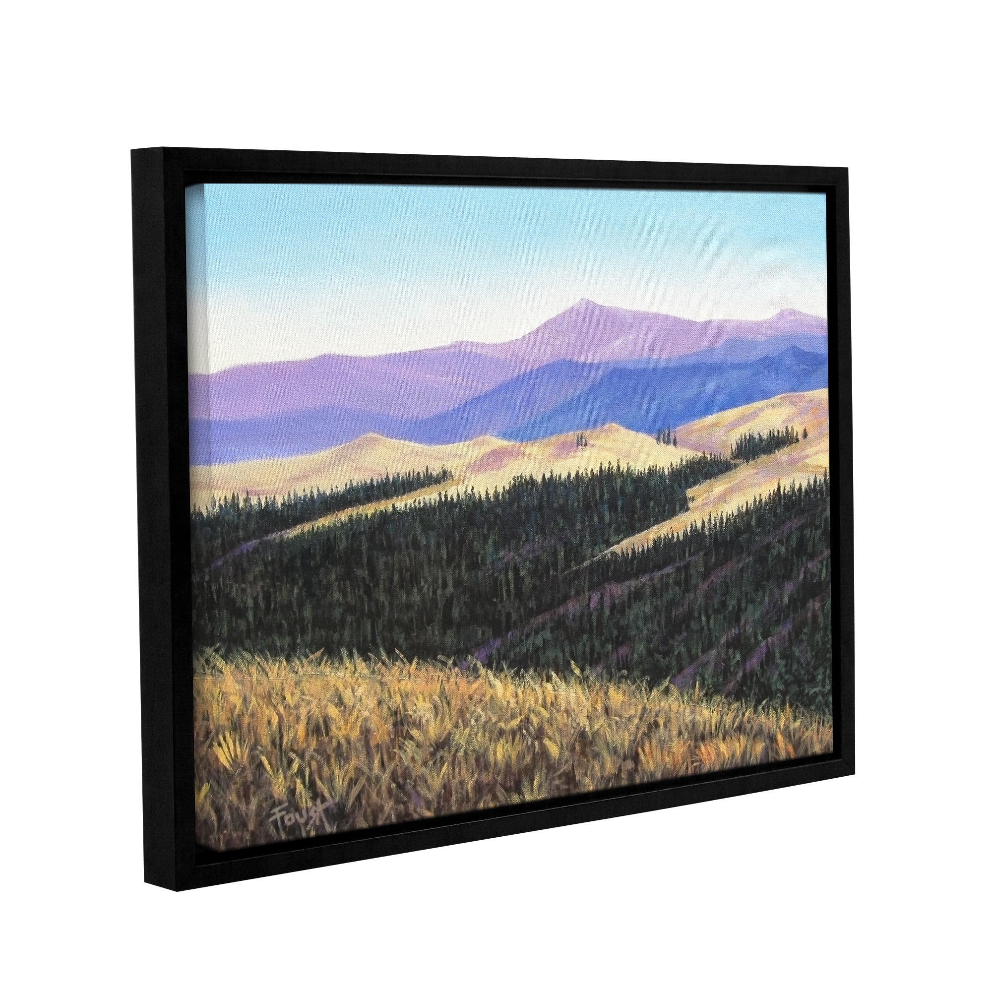ArtWall Gene Foust "Waves of Grain" Gallery-Wrapped Floater-Framed Canvas