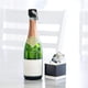 thumbnail image 5 of Tapón de botella de vino de acero inoxidable Sellado de silicona a prueba de fugas Ahorro de vacío para bebidas Tapón de botella de cantinero Suministros, Negro Advancent HA008968-02, 5 of 6