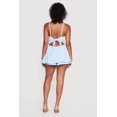thumbnail image 3 of Women's Crepe Knit Tie Back Cami Romper, 3 of 4