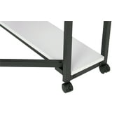 Sew Ready Mobile Fabric Cutting Table with Storage 30 H in Charcoal/White