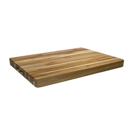 Proteak 106 Rectangle Edge Grain Cutting Board With Hand Grip - 20 X 15