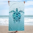 thumbnail image 6 of FastXmas 59"x30" Small Beach Towel Microfiber Double Sided Velour Rectangular Thin Bath Towel Soft and Sand Free Towel For Travel Swimming Pool Yoga Gym Sunbathing for Women Men, 6 of 6