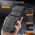 thumbnail image 3 of Rugged Phone Case for Google Pixel 11 Pro XL, Military Grade Shockproof Cover with Sliding Camera Lens Protector, 2-Way Kickstand, Anti-Slip, Heavy Duty Full-Body Drop Protection ﻿,Black, 3 of 8