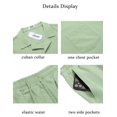 thumbnail image 5 of COOFANDY Men's 2 Pieces Short Set Short Sleeve Button Down Shirts Casual Beach Outfits, 5 of 6