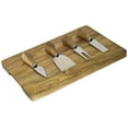 thumbnail image 1 of 4 PC CHEESE KNIFE SETWITH ACACIA BOARD, 1 of 2
