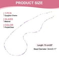 thumbnail image 2 of Uxcell Chaînes de Lunettes pour Femmes, Porte-Lunettes Chaînes de Perles Réglables pour Lunettes de Soleil, Violet/clair, 2 of 7