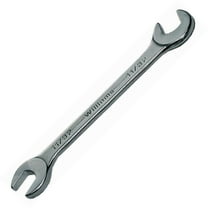 15/64" Miniature Double Head 15°/80° Angle-Head Open End Wrench - 3" Overall Length With Satin Chrome Finish & Thin Heads, Perfect For Tight Clearances. Williams® USA # JHW1115A