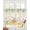 Beige, variant on Eucalyptus Leaves Sheer Curtains 63 Inch Length 2 Panels Set for Living Room/Bedroom, Daisy Flower Spring Watercolor Country Floral Bee Kitchen Curtains Grommet Curtains Window Treatments 42"x63"x2