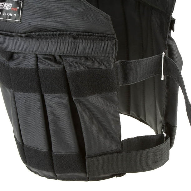 Gilet lesté 20 kg réglable, Poids Musculation Veste Lestée Sacs de