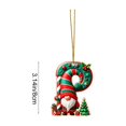 thumbnail image 3 of Ikohbadg P Letter Ornaments for Christmas Tree Decoration, Personalized Hanging Pendant Xmas Alphabet for Christmas Initial Ornament, DIY Craft Ornaments, Christmas Gifts for Family Friends (P), 3 of 7