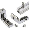 thumbnail image 3 of 200Pcs T Slot L-Forme Intérieur Coin Connecteur Joint Support pour Profil d'Extrusion en Aluminium 2020 Série Fente 6mm, 3 of 4