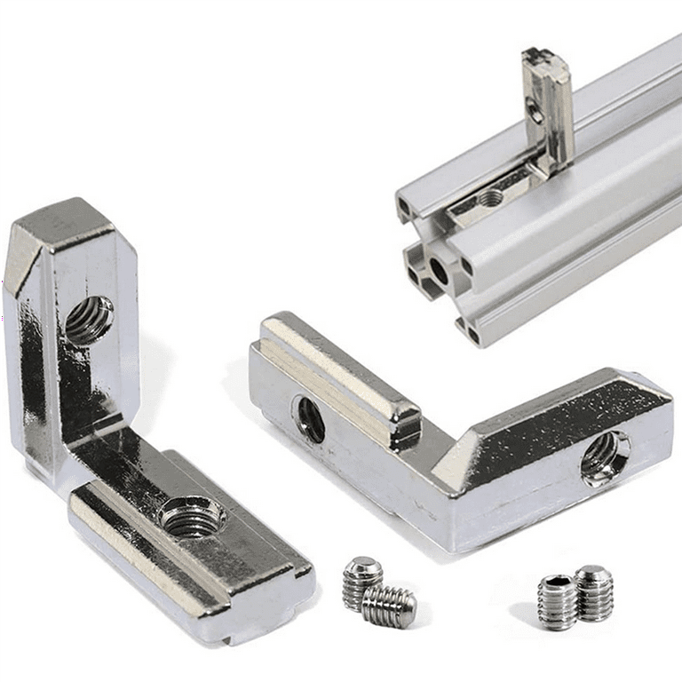 120Pcs T Slot L-Shape Interior Inside Corner Connector Joint Bracket for Aluminum Extrusion Profile 2020 Series Slot 6mm - Walmart.com