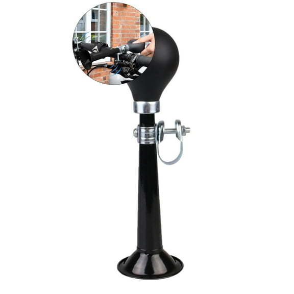 WNFJR Bugle Horn Bike Horn - Air Horn for Vehicles Bicycles Golf Cart, Classic Vintage Bike Horn(Black)
