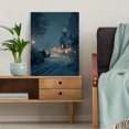 thumbnail image 5 of Vintage Horse Carriage Snow Scene Canvas Print Wall Art for Living Room Bedroom Farmhouse, 5 of 8