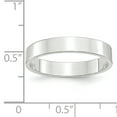 thumbnail image 3 of 10K White Gold 4mm Light Weight Flat Band Ring Size 8.5, 3 of 7