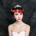 thumbnail image 3 of LOLIPPYY 2-Piece Boho Hair Accessory Set for Women, Red Headbands Perfect for Weddings, Parties, and Special Occasions, 3 of 7