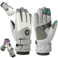 thumbnail image 2 of Guantes de nieve a prueba de viento impermeables - Guantes de esquí antideslizantes unisex Guantes de pantalla táctil, 2 of 8