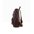 thumbnail image 5 of PRIYAL Leather Backpack Laptop Vintage Backpack Waterproof Flap Bookbag for Men Leather Travel Backpack for Men Casual Knapsack, 5 of 15