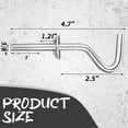 thumbnail image 2 of 4.72 Inch Hammock Hooks 4 Pcs,Iron Replacement Hammock Accessories,Multi-Function Heavy Duty Hooks,Solid and Reliable Hammock Hooks,Hammock Hooks for Home Patio Umbrella Base Garden (Silver), 2 of 6