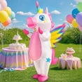 thumbnail image 2 of Disfraz inflable de unicornio alado KOOY, talla adulto, 2 of 8