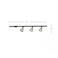 thumbnail image 2 of Open Box Hampton Bay 4 ft. Brushed Nickel Integrated LED Ceiling Mount Direct wire Track Lighting Kit with Flared Linear Track Head 3-Light, 2 of 3