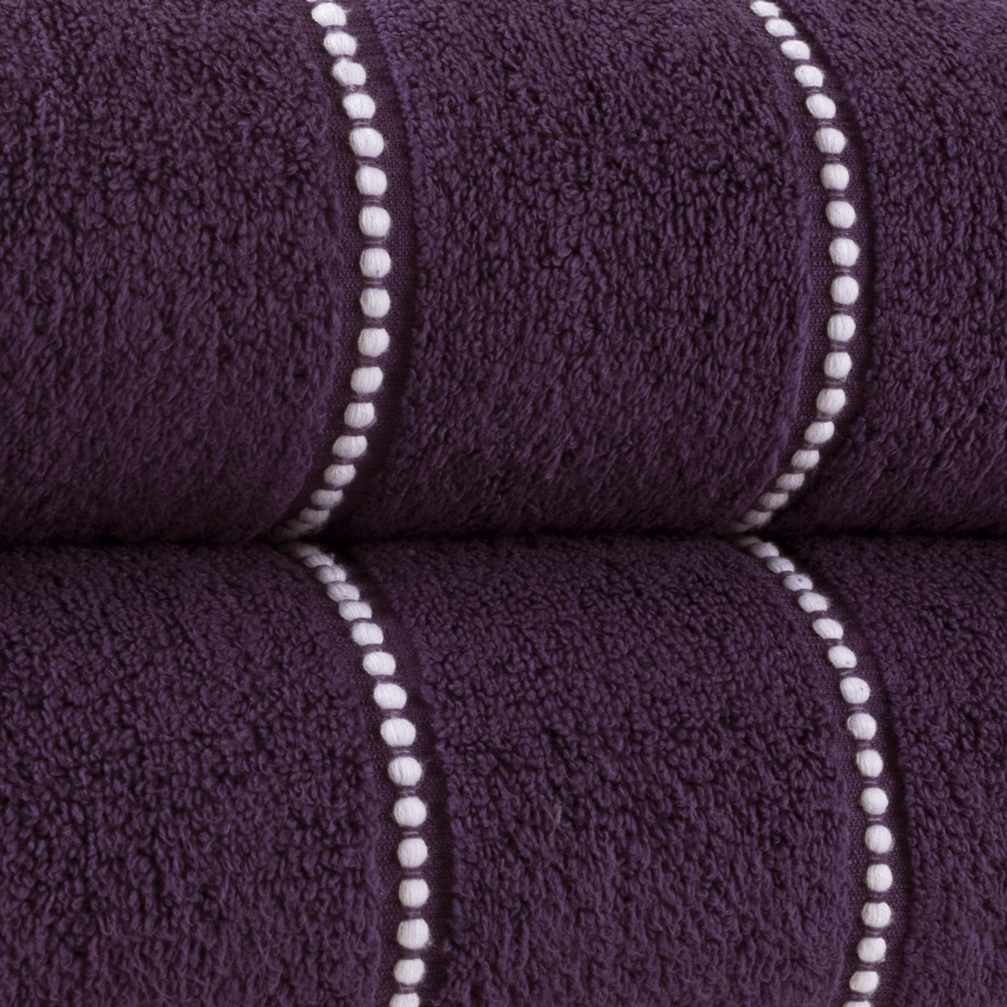 Somerset Home 2-Piece Quick Dry Luxury Cotton Bathroom Towels Set (Eggplant)