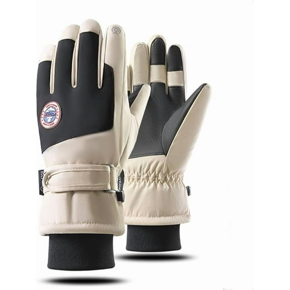 Winter Ski Gloves Fleece Warm Anti Slip Windproof Waterproof Touch Screen Outdoor Riding Gloves Suitable For Men and Women