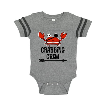 

Inktastic Crabbing Crew Crab Lover Gift Baby Boy or Baby Girl Bodysuit