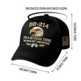 thumbnail image 2 of WEGFTDUOP Veterans Casual Hat DD-214 Hat – Vintage Military-Style Baseball Cap, Distressed Cotton Blend, Adjustable Fit, Veterans Hat for Men, Gifts For Retired Soldiers, 2 of 5