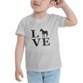 thumbnail image 3 of Horses Love Funny Toddler T-Shirts for Boys Girls (Gray, 4T), 3 of 5