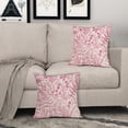 thumbnail image 3 of Hot Pink Floral Pillow Covers 20x20 Set of 2 Botanical Print Vintage Spring Flower Plant Cream Decorative Throw Pillow Cases Outdoor Farmhouse Cushion Covers Decor for Sofa Couch Bed, 3 of 6